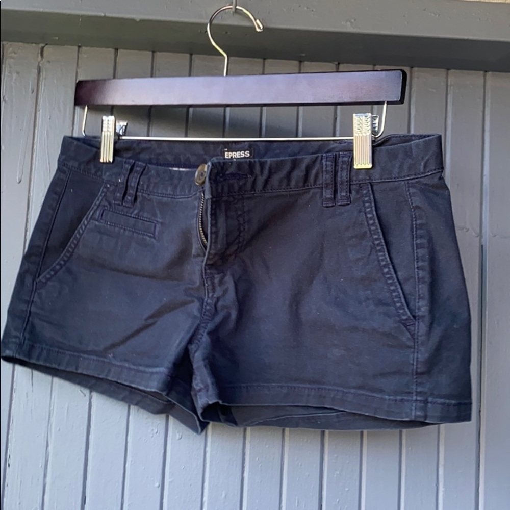 navy Express short shorts